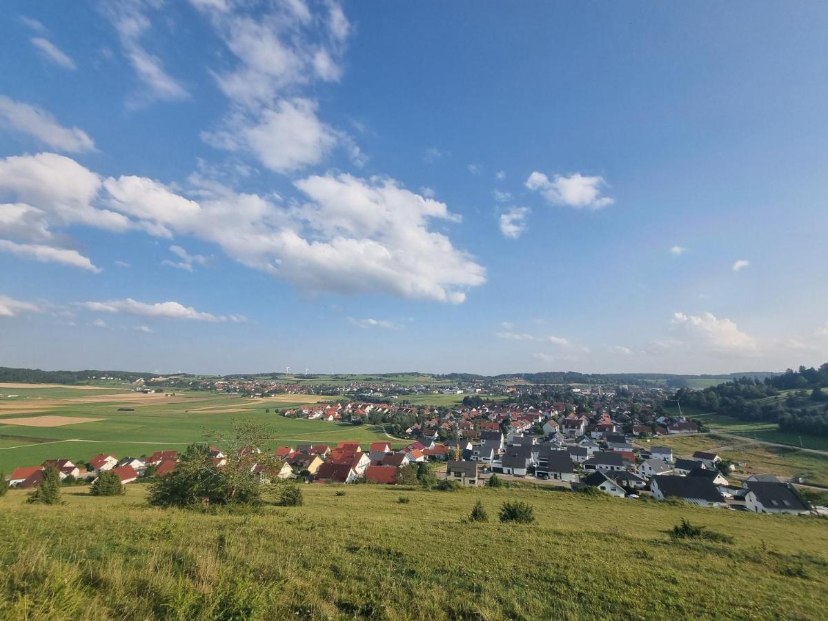 Ferienwohnung Biosphaerenblick Munsingen Bagian luar foto